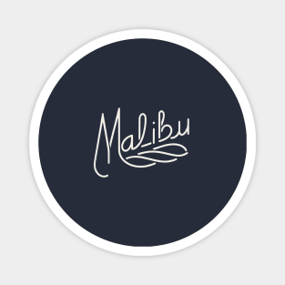 Malibu Groove: Vintage Script Magnet